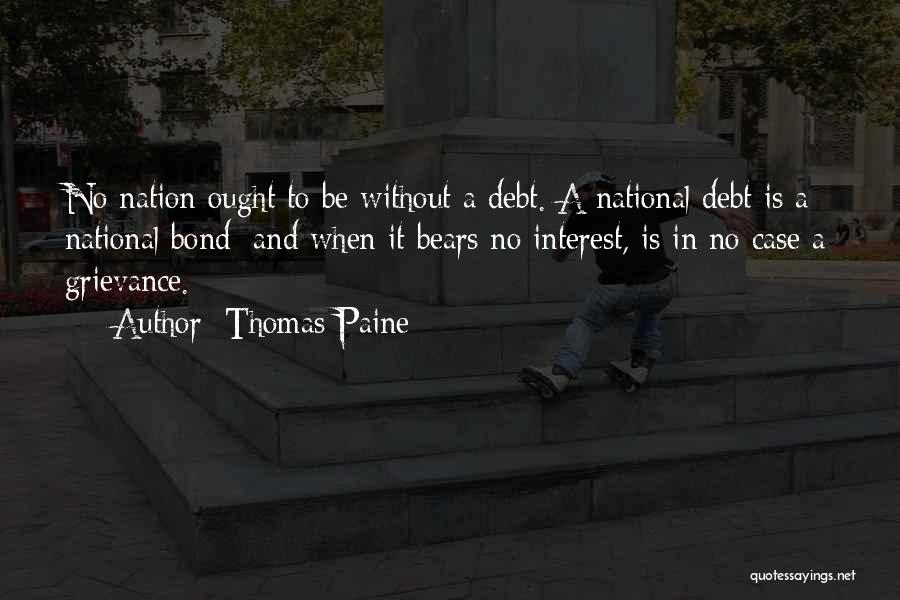 National Debt Quotes By Thomas Paine