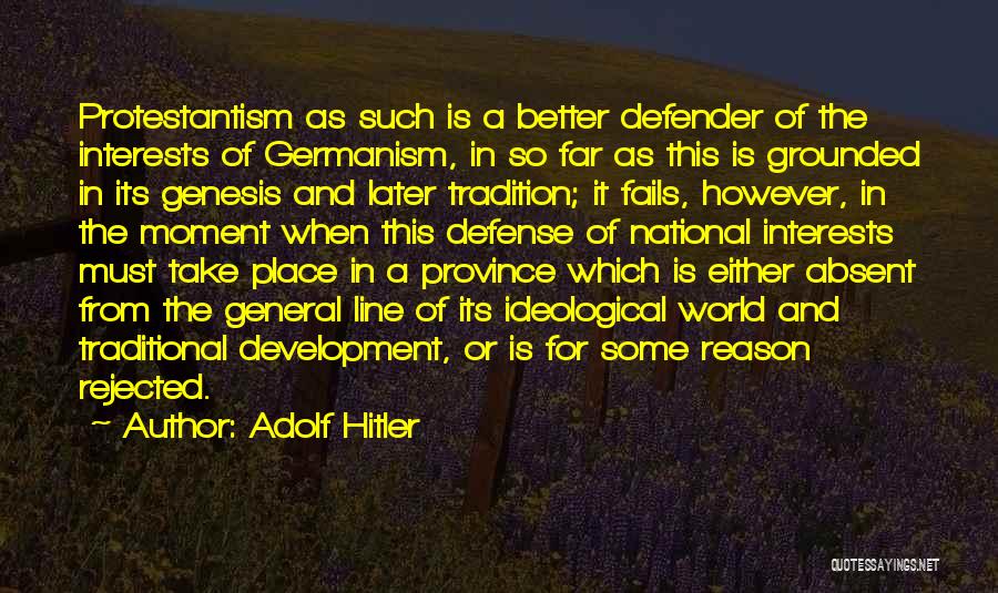 National Defense Quotes By Adolf Hitler