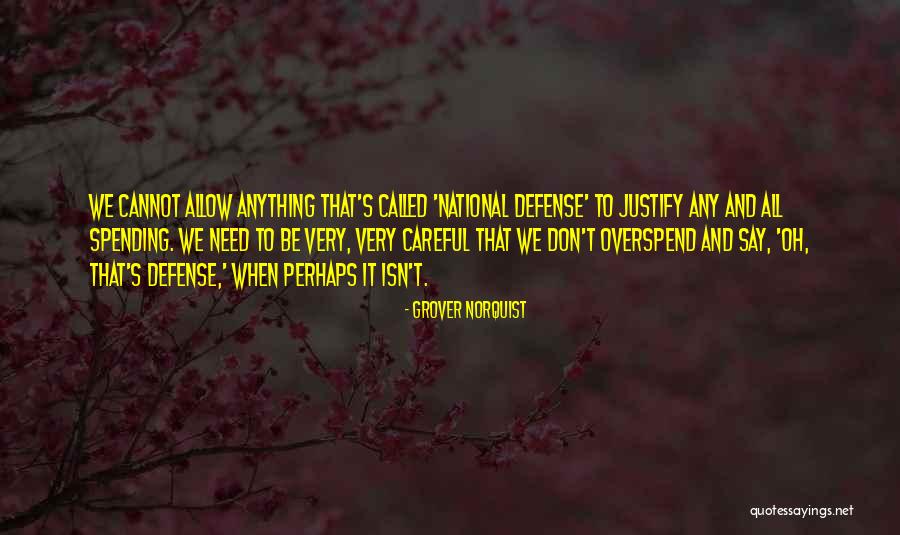 National Defense Quotes By Grover Norquist