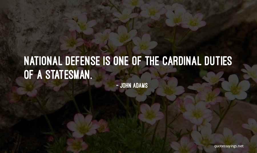 National Defense Quotes By John Adams