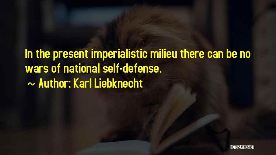 National Defense Quotes By Karl Liebknecht