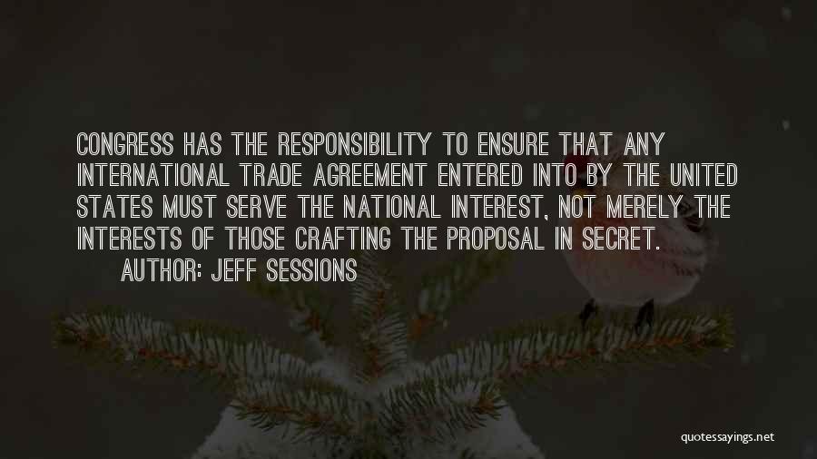 National Interest Quotes By Jeff Sessions