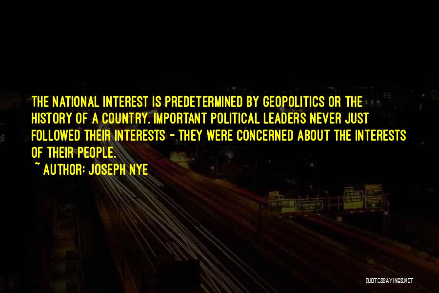 National Interest Quotes By Joseph Nye