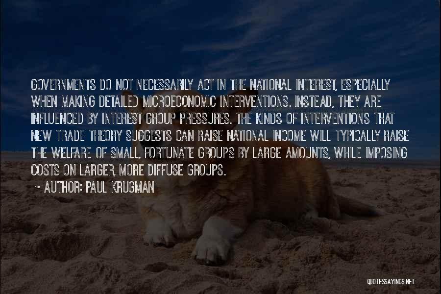 National Interest Quotes By Paul Krugman