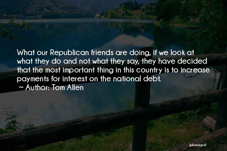 National Interest Quotes By Tom Allen