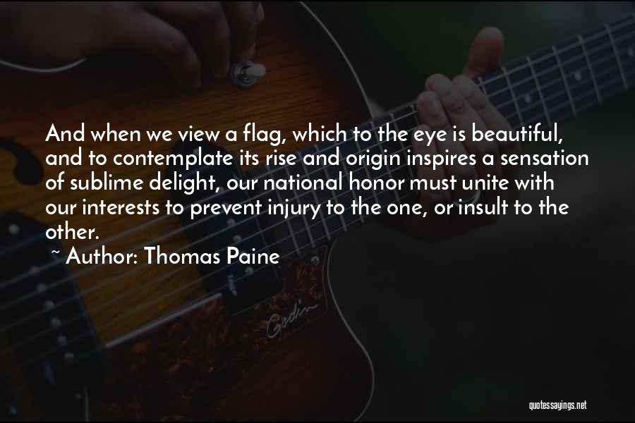 National Origin Quotes By Thomas Paine