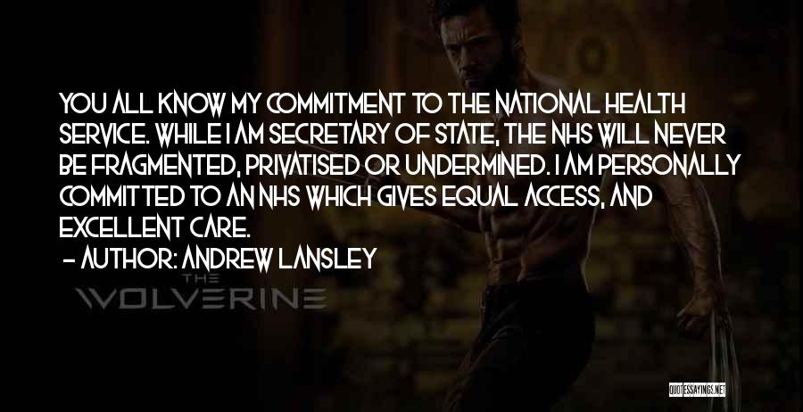 National Service Quotes By Andrew Lansley