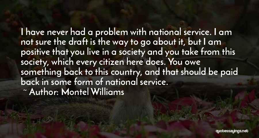 National Service Quotes By Montel Williams