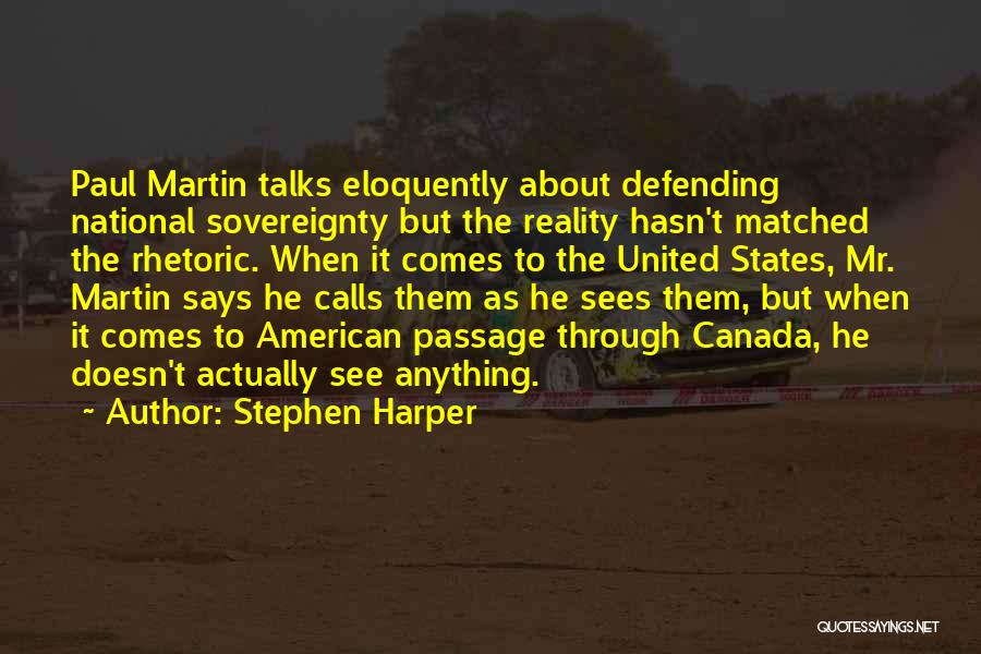 National Sovereignty Quotes By Stephen Harper