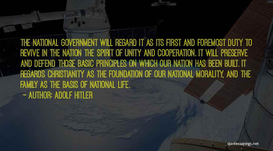 National Unity Quotes By Adolf Hitler