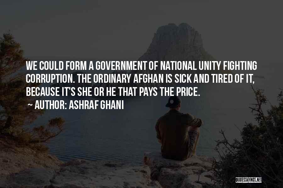 National Unity Quotes By Ashraf Ghani