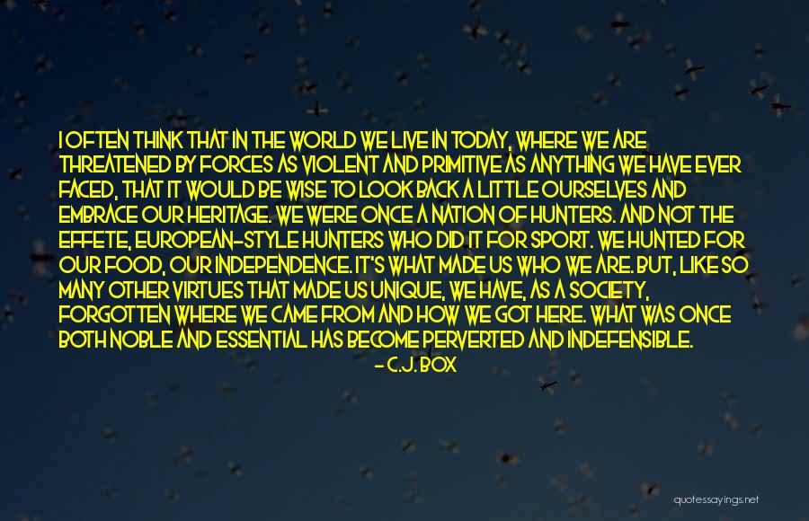 Nation's Independence Quotes By C.J. Box Nation's Independence Quotes By C.J. Box