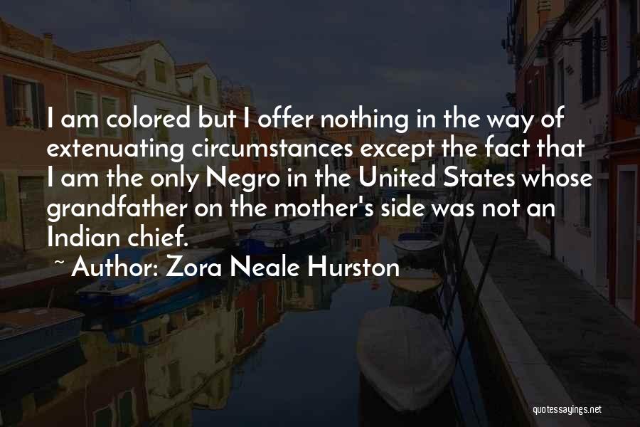 Native American Chief Quotes By Zora Neale Hurston