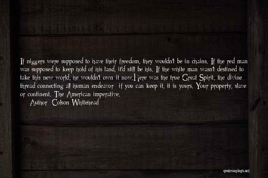 Native American Freedom Quotes By Colson Whitehead