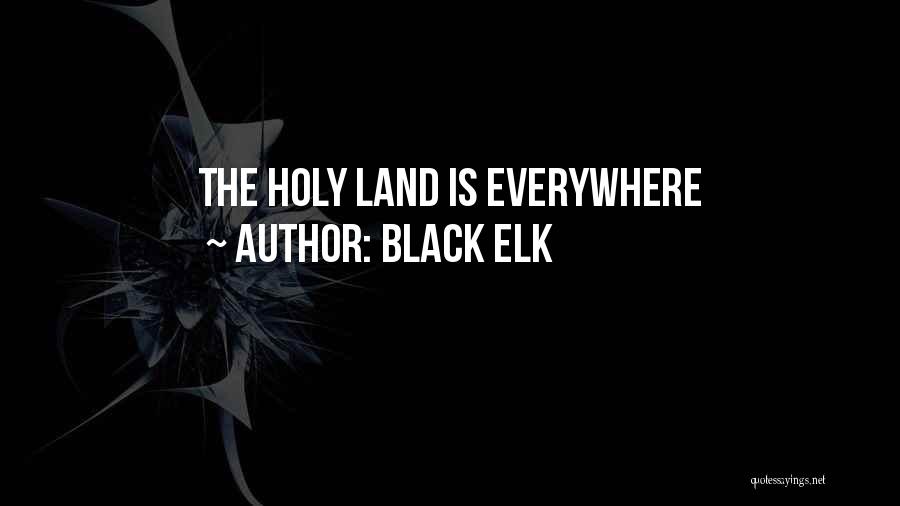 Native American Land Quotes By Black Elk