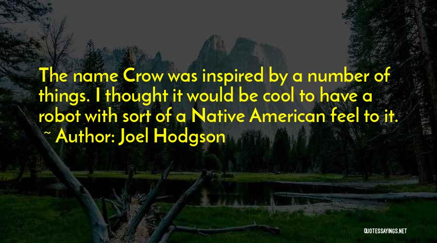 Native American Quotes By Joel Hodgson