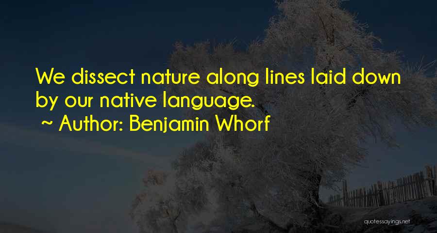 Native Language Quotes By Benjamin Whorf