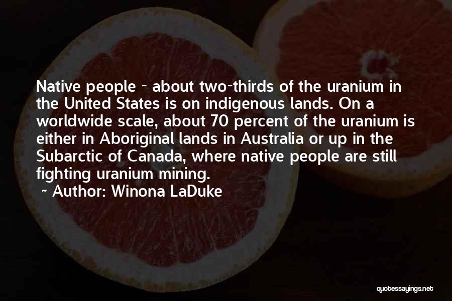 Native Quotes By Winona LaDuke