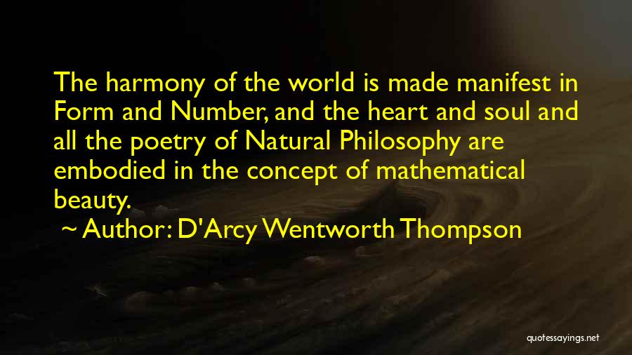 Natural Beauty Quotes By D'Arcy Wentworth Thompson