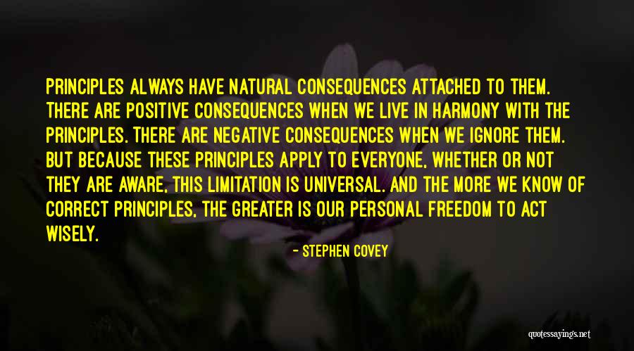 Natural Consequences Quotes By Stephen Covey Natural Consequences Quotes By Stephen Covey