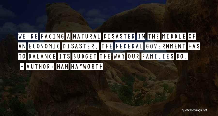 Natural Disaster Quotes By Nan Hayworth