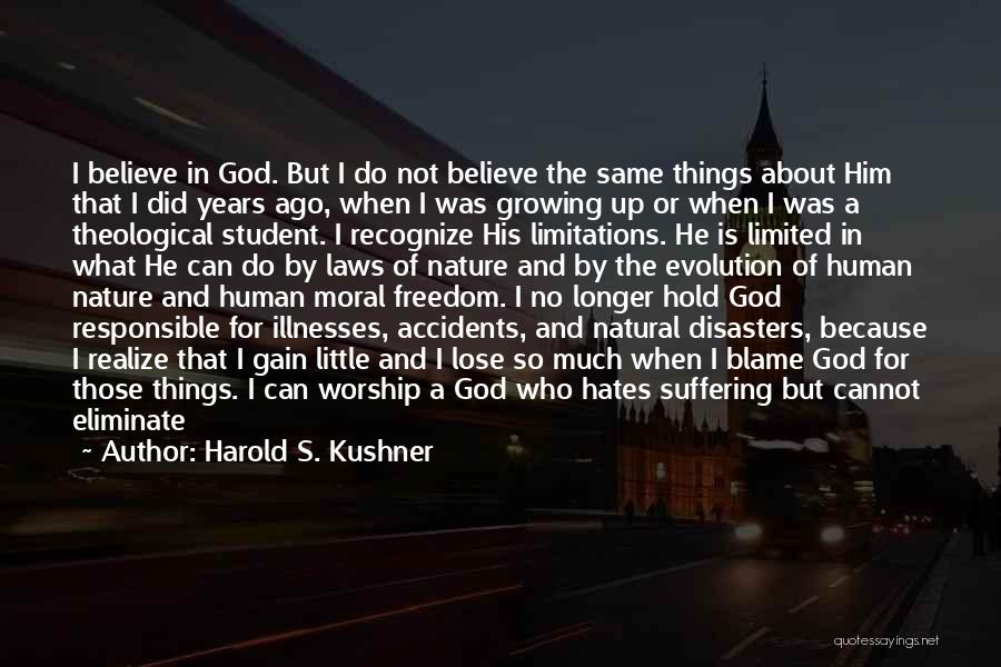 Natural Disasters And God Quotes By Harold S. Kushner