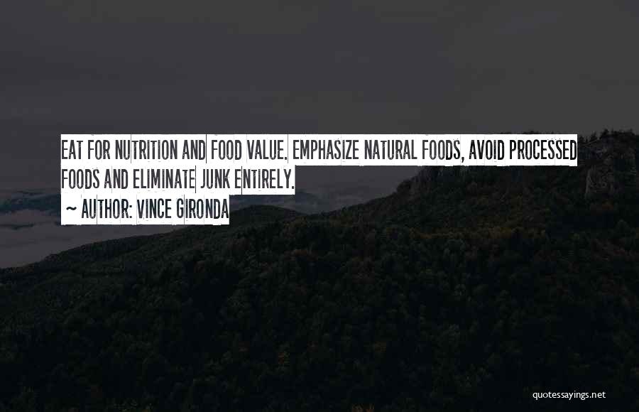 Natural Foods Quotes By Vince Gironda