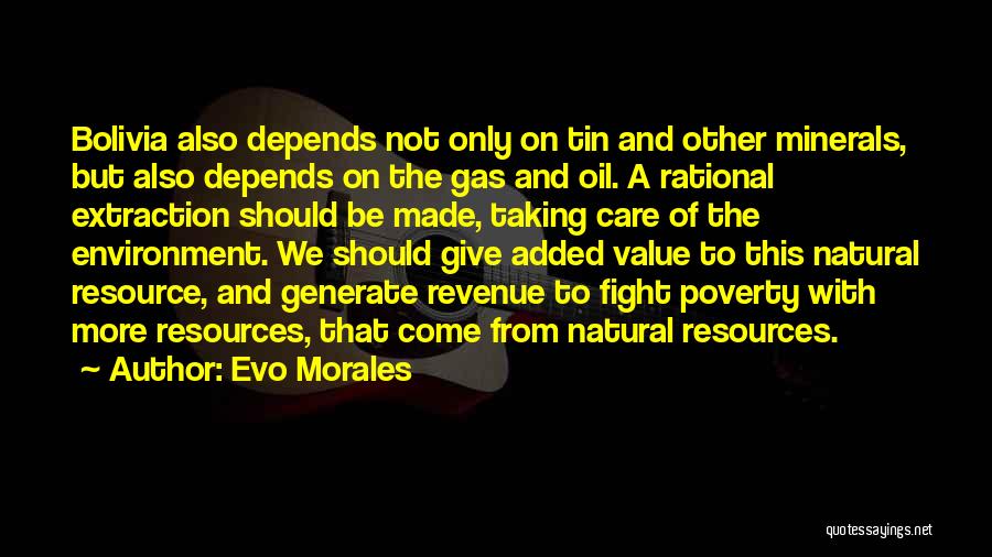 Natural Gas Quotes By Evo Morales