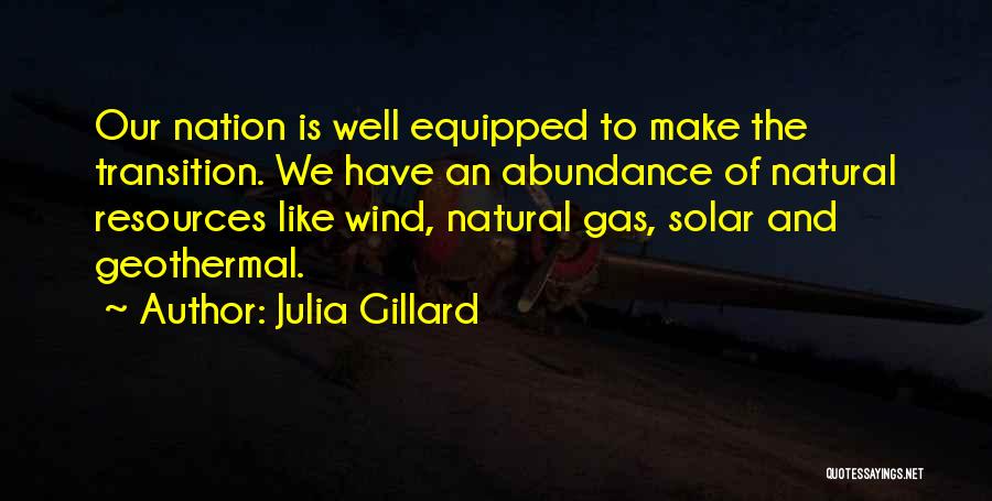 Natural Gas Quotes By Julia Gillard