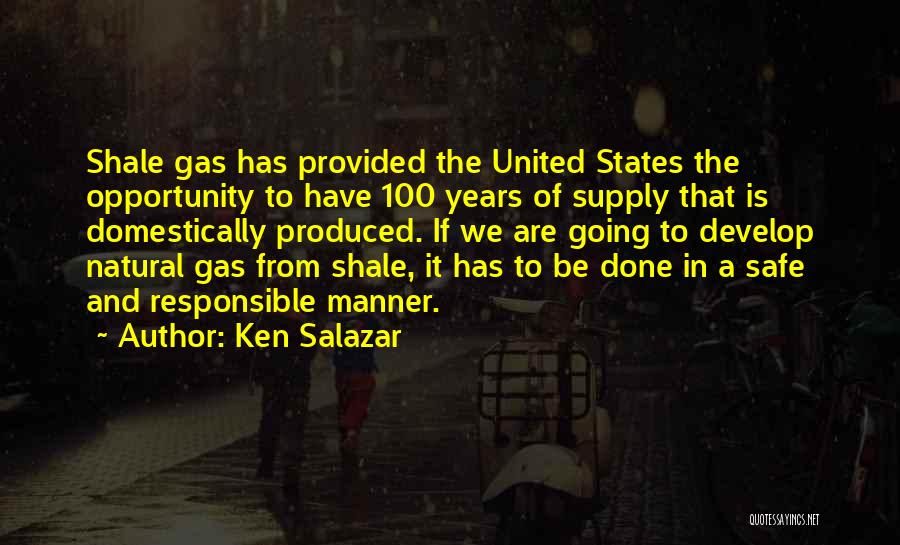 Natural Gas Quotes By Ken Salazar