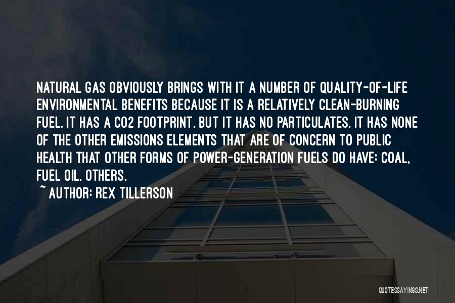 Natural Gas Quotes By Rex Tillerson