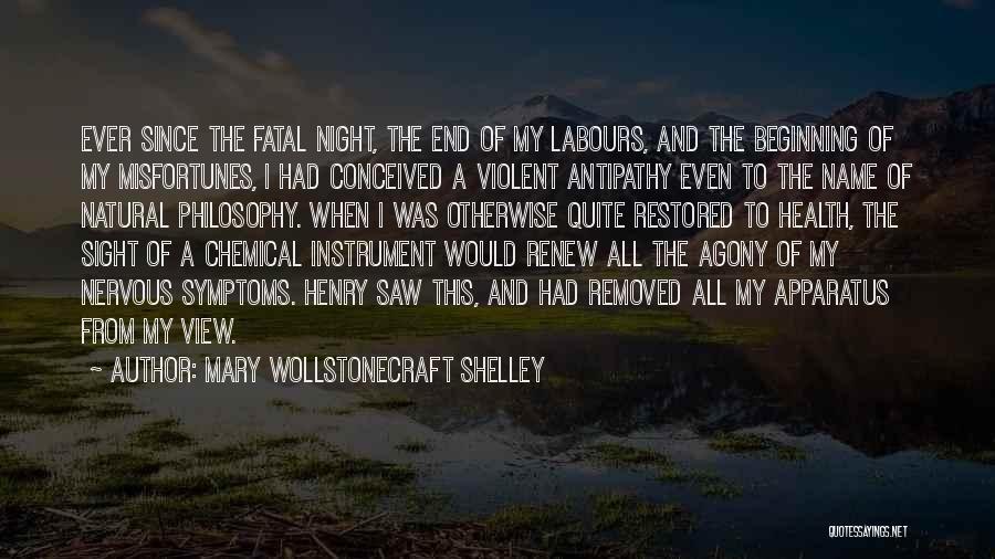 Natural Health Quotes By Mary Wollstonecraft Shelley