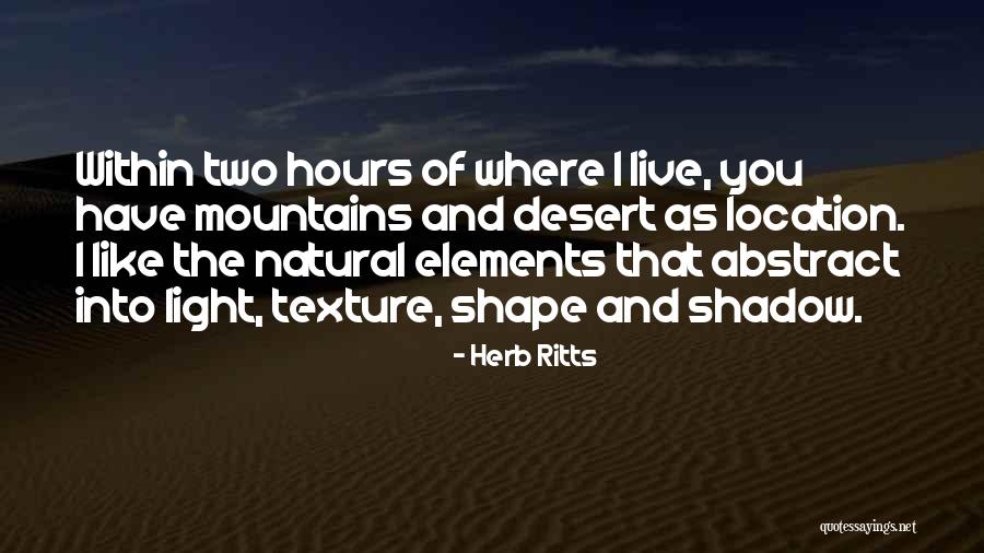 Natural Herb Quotes By Herb Ritts