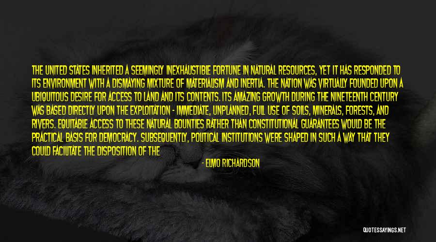 Natural History Quotes By Elmo Richardson