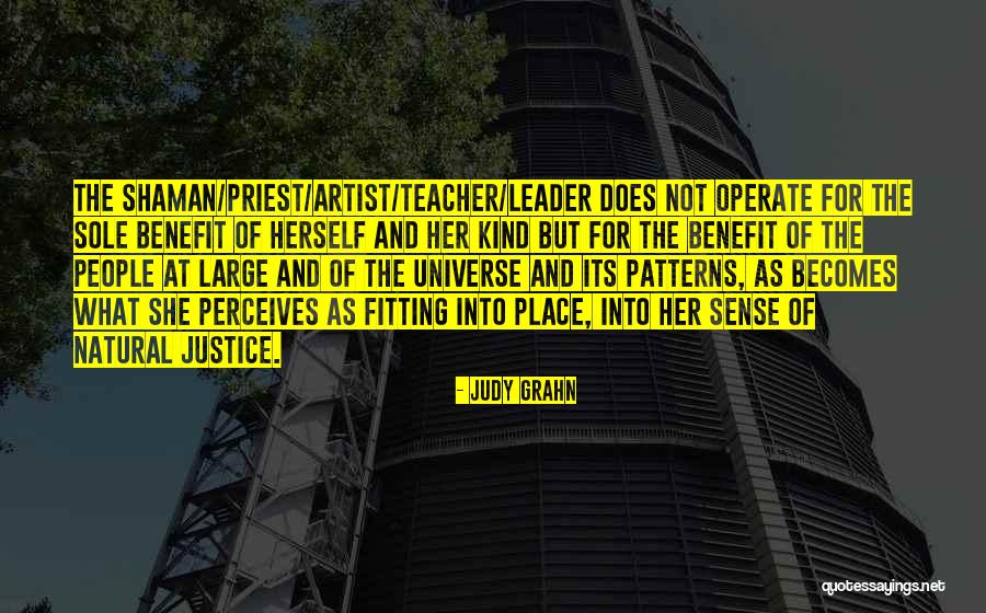 Natural Leadership Quotes By Judy Grahn