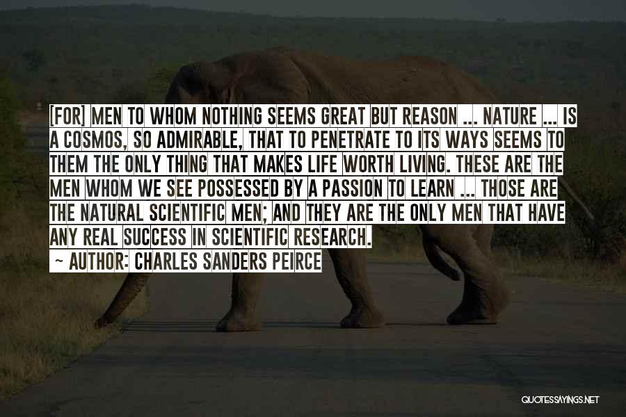 Natural Living Quotes By Charles Sanders Peirce