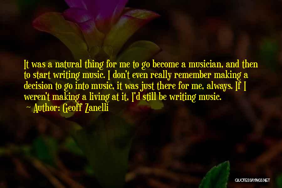 Natural Living Quotes By Geoff Zanelli