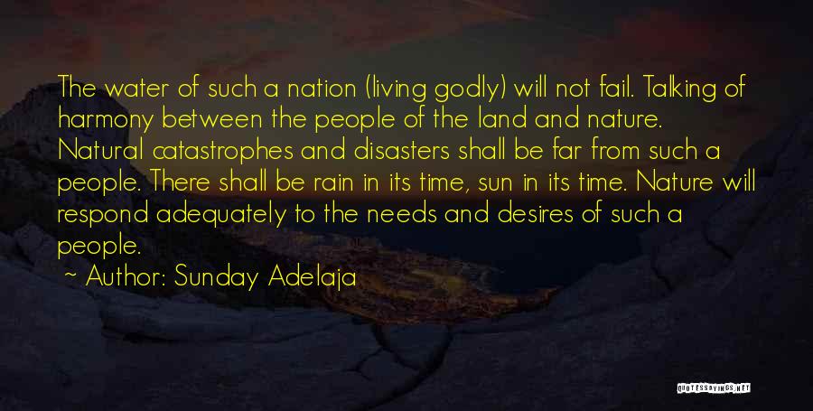 Natural Living Quotes By Sunday Adelaja