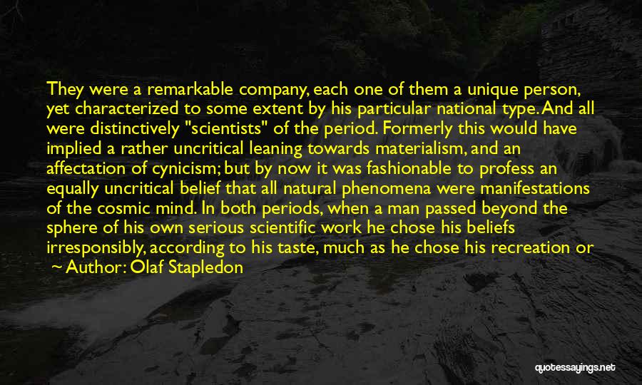Natural Phenomena Quotes By Olaf Stapledon
