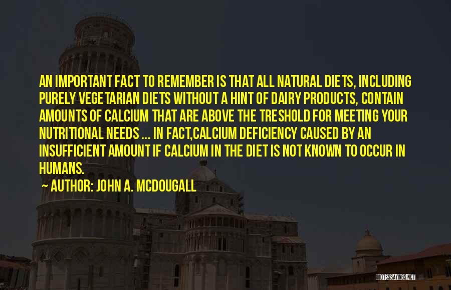 Natural Products Quotes By John A. McDougall