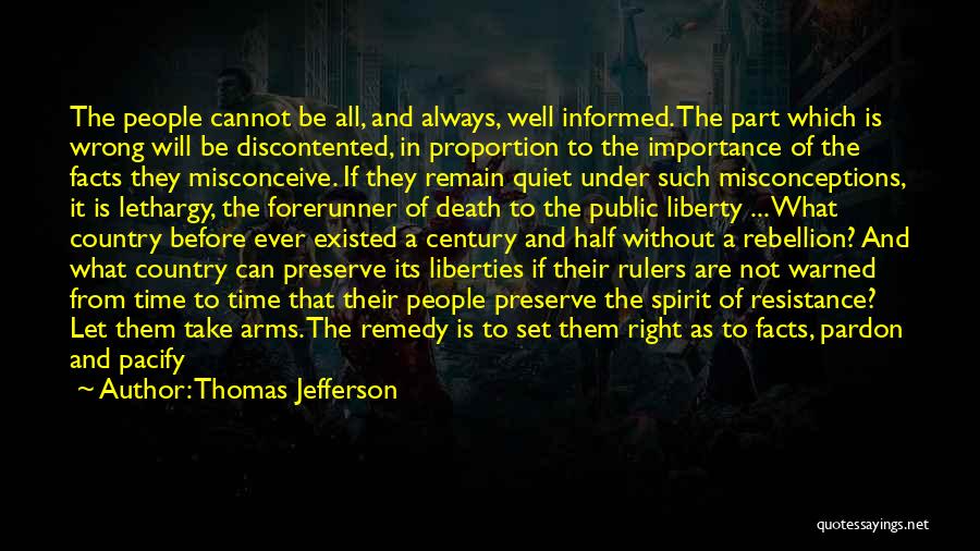 Natural Remedy Quotes By Thomas Jefferson