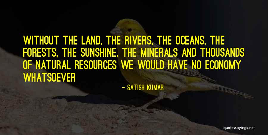 Natural Resources Quotes By Satish Kumar