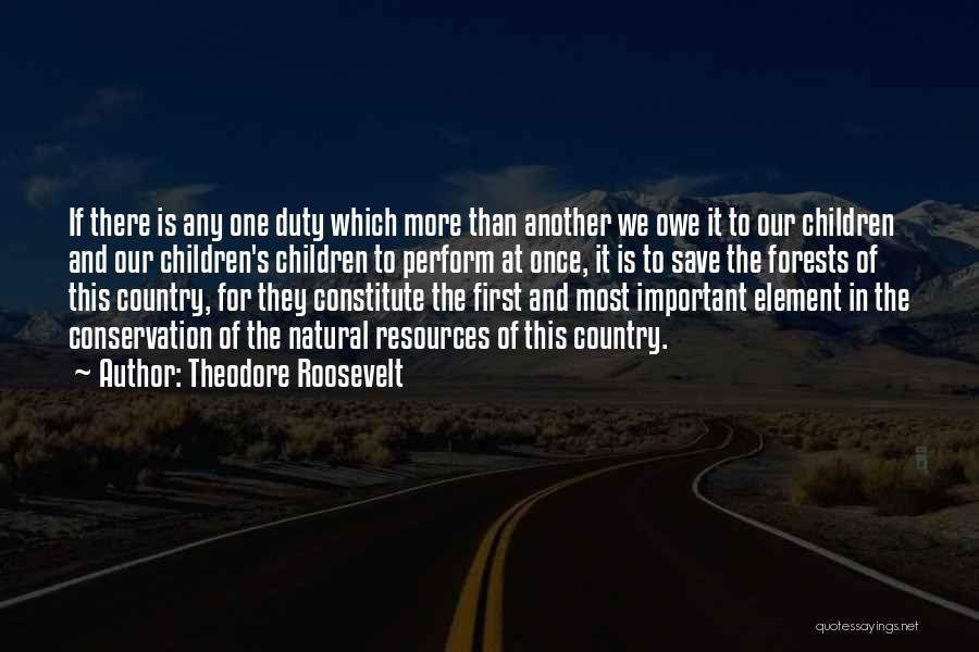 Natural Resources Quotes By Theodore Roosevelt