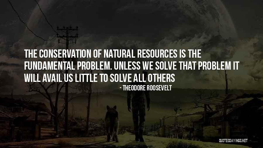 Natural Resources Quotes By Theodore Roosevelt