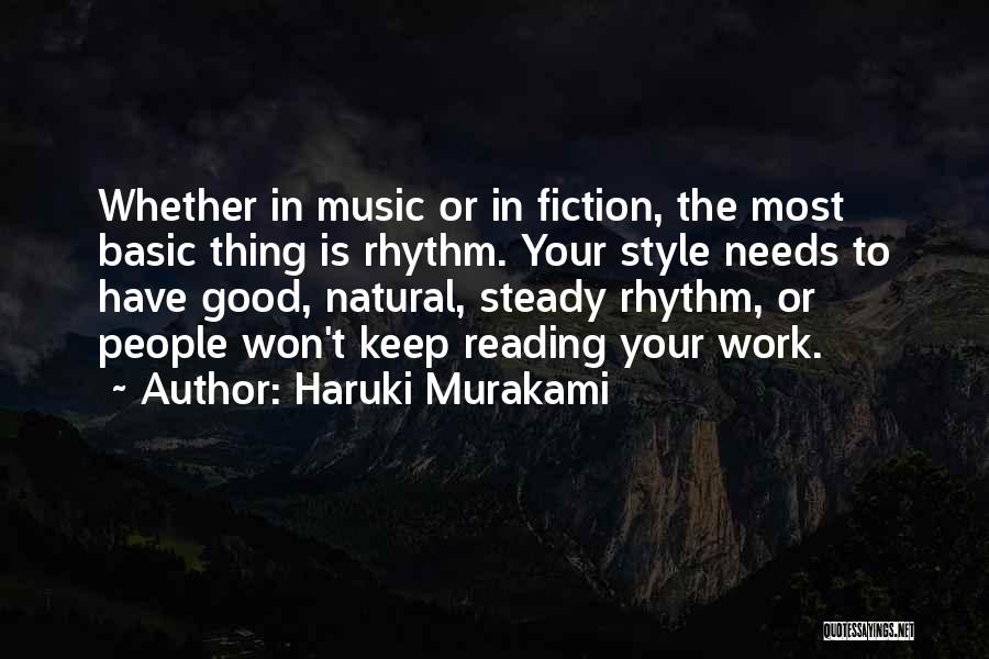 Natural Rhythm Quotes By Haruki Murakami