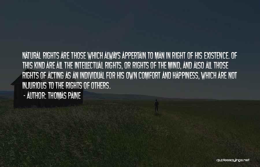 Natural Rights Of Man Quotes By Thomas Paine