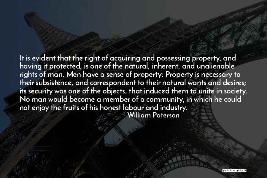 Natural Rights Quotes By William Paterson Natural Rights Quotes By William Paterson