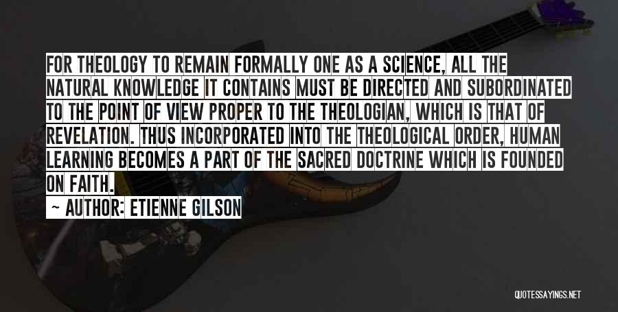 Natural Theology Quotes By Etienne Gilson