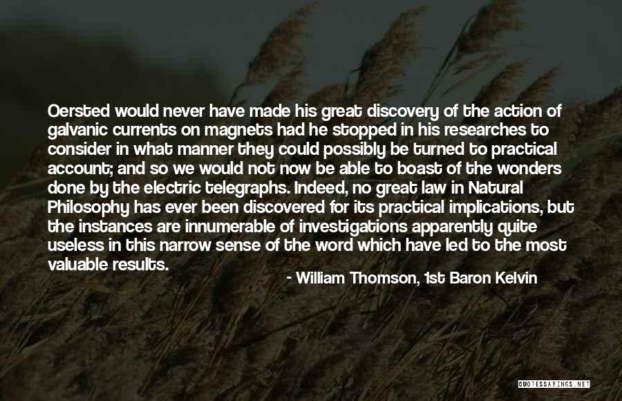 Natural Wonders Quotes By William Thomson, 1st Baron Kelvin Natural Wonders Quotes By William Thomson, 1st Baron Kelvin