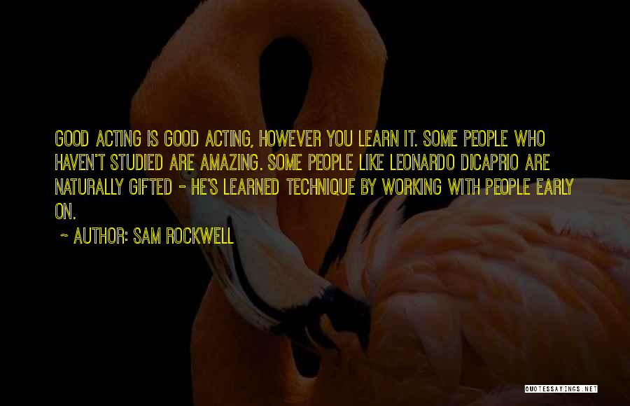 Naturally Gifted Quotes By Sam Rockwell